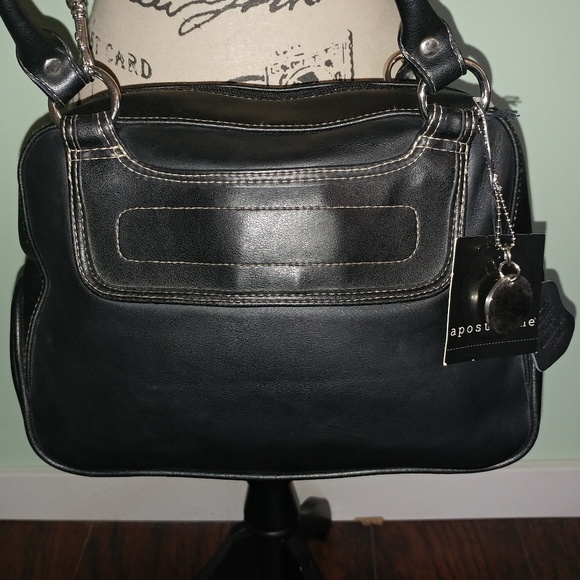 Apostrophe Handbags - NEW APOSTROPHE BLACK LEATHER HOBO HANDBAG